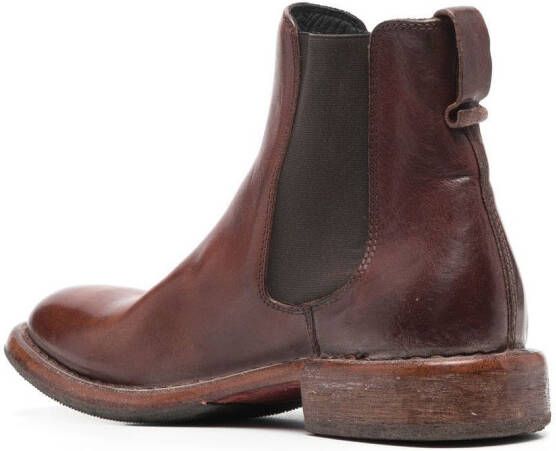 Moma leather ankle boots Brown
