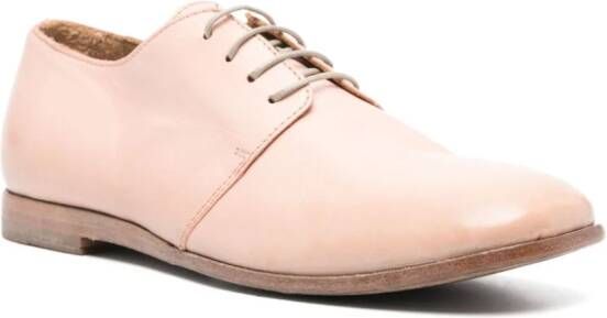 Moma leather lace-up shoes Pink