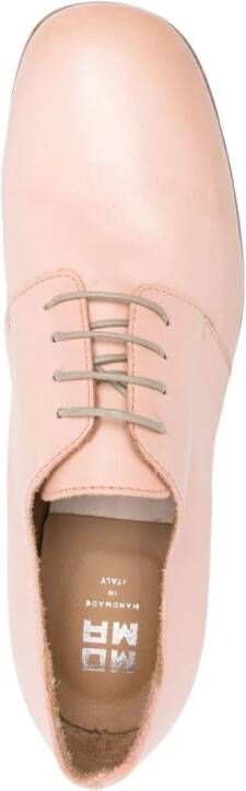 Moma leather lace-up shoes Pink