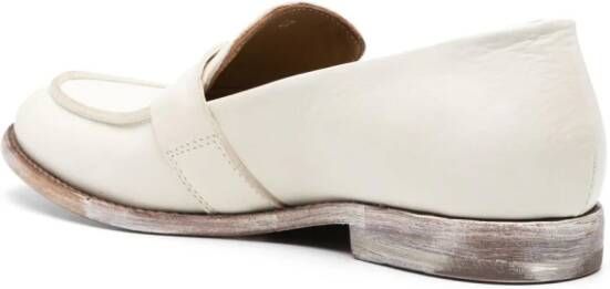 Moma leather penny loafers White