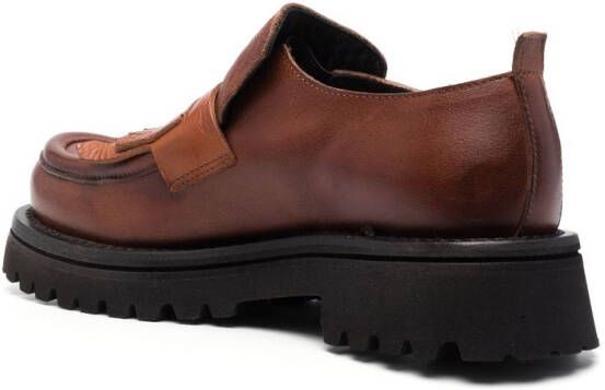 Moma Mocassino leather loafers Brown