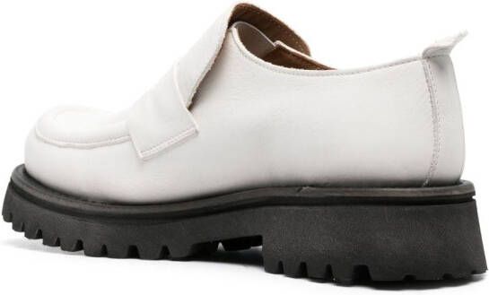 Moma penny-slot leather loafers White