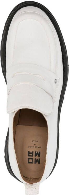 Moma penny-slot leather loafers White