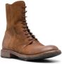 Moma Polacco worn-effect leather boots Brown - Thumbnail 2
