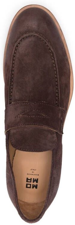 Moma suede moccasin loafers Brown