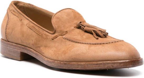 Moma tassel-detail suede loafers Brown