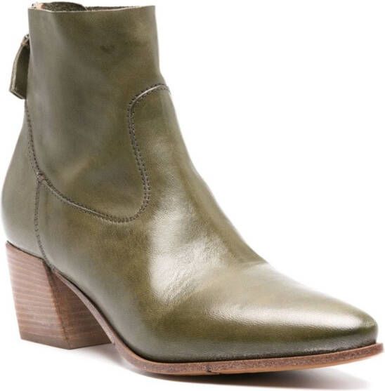 Moma Triumph leather boots Green