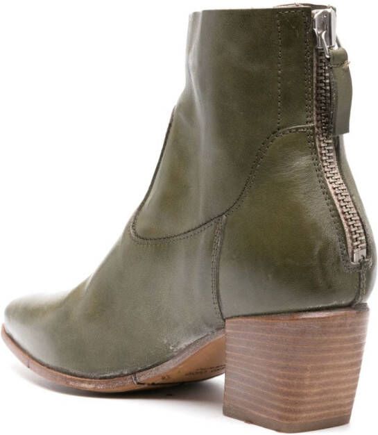 Moma Triumph leather boots Green