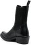 Moma pointed-toe ankle leather boots Black - Thumbnail 3