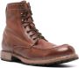 Moma Tronchetto lace-up leather boots Brown - Thumbnail 2