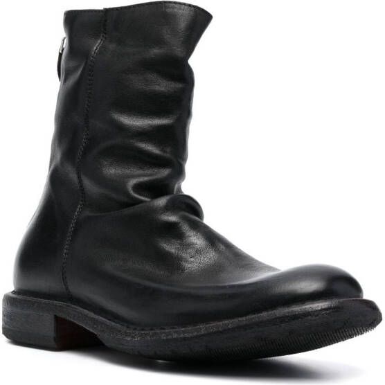 Moma Tronchetto leather ankle boots Black