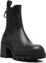 Moncler 90mm block-heel leather boots Black - Thumbnail 2