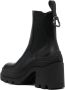 Moncler 90mm block-heel leather boots Black - Thumbnail 3