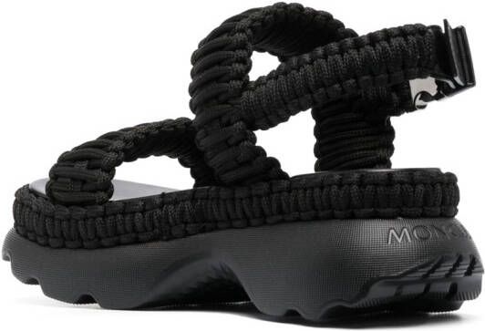 Moncler Belay woven sandals Black