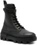 Moncler calf leather lace-up boots Black - Thumbnail 2