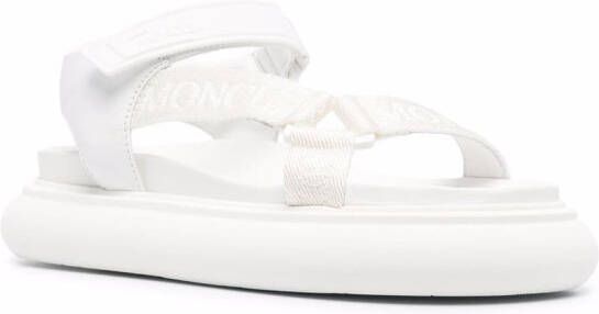 Moncler Catura 35mm touch-strap sandals White