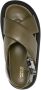 Moncler crossover-strap leather sandals Green - Thumbnail 4