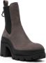 Moncler elasticated-ankle ridged-sole boots Brown - Thumbnail 2