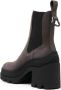 Moncler elasticated-ankle ridged-sole boots Brown - Thumbnail 3