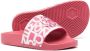 Moncler Enfant Jeanne logo-print slippers Pink - Thumbnail 2