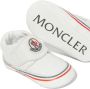 Moncler Enfant logo-appliqué leather pre-walkers White - Thumbnail 2