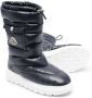 Moncler Enfant logo-patch quilted snow boots Blue - Thumbnail 2