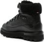 Moncler faux-fur trim leather boots Black - Thumbnail 3