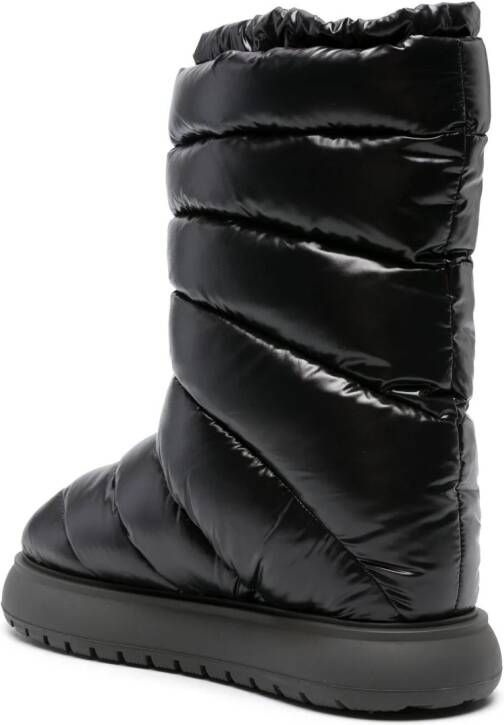 Moncler Gaia logo-patch snow boots Black