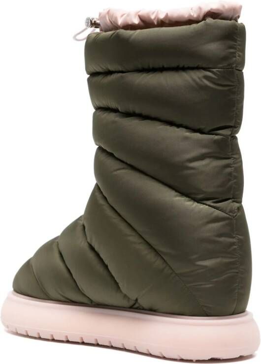 Moncler Gaia Pocket padded snow boots Green