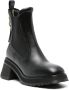Moncler Gigi 70mm leather Chelsea boots Black - Thumbnail 2