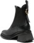 Moncler Gigi 70mm leather Chelsea boots Black - Thumbnail 3