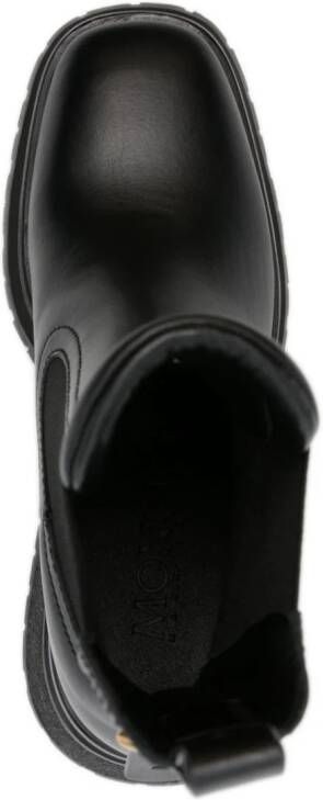 Moncler Gigi 70mm leather Chelsea boots Black