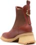 Moncler Gigi 70mm leather Chelsea boots Brown - Thumbnail 3
