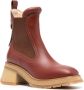 Moncler Gigi 70mm leather Chelsea boots Brown - Thumbnail 2