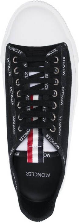 Moncler Glissiere low-top canvas sneakers Black