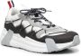 Moncler grosgrain-loop lace-up sneakers White - Thumbnail 2