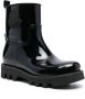 Moncler high-shine ankle boots Black - Thumbnail 2