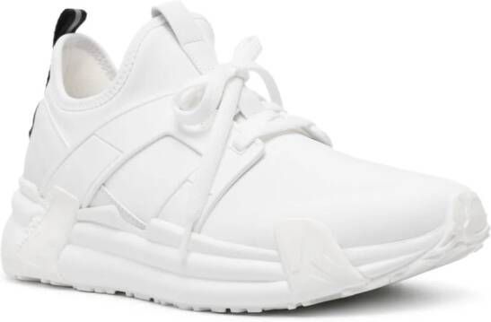 Moncler lace-up leather sneakers White