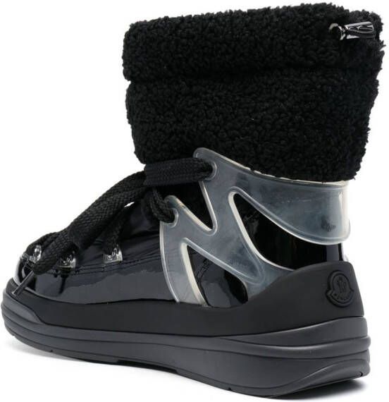 Moncler lace-up snow boots Black