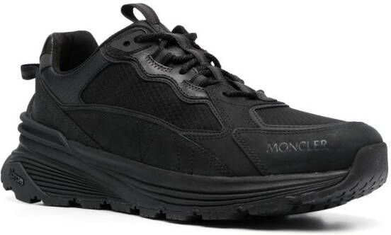 Moncler Lite Runner suede sneakers Black