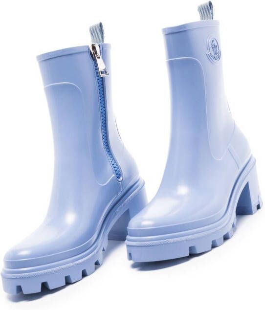 Moncler Loftgrip 75mm chunky rain boots Blue