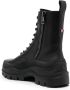 Moncler logo-debossed leather boots Black - Thumbnail 3