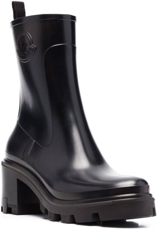 Moncler logo-embossed 70mm boots Black
