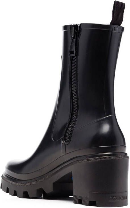 Moncler logo-embossed 70mm boots Black