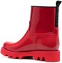 Moncler logo-patch ankle boots Red - Thumbnail 3