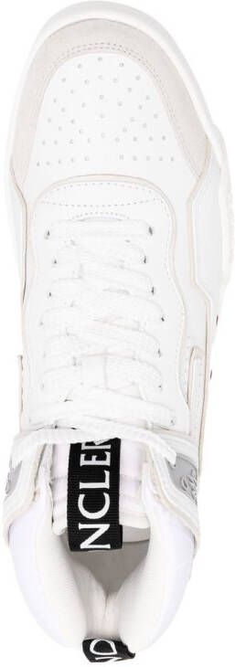 Moncler logo tag high-top sneakers White