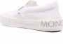 Moncler logo trimmed slip-on sneakers White - Thumbnail 3