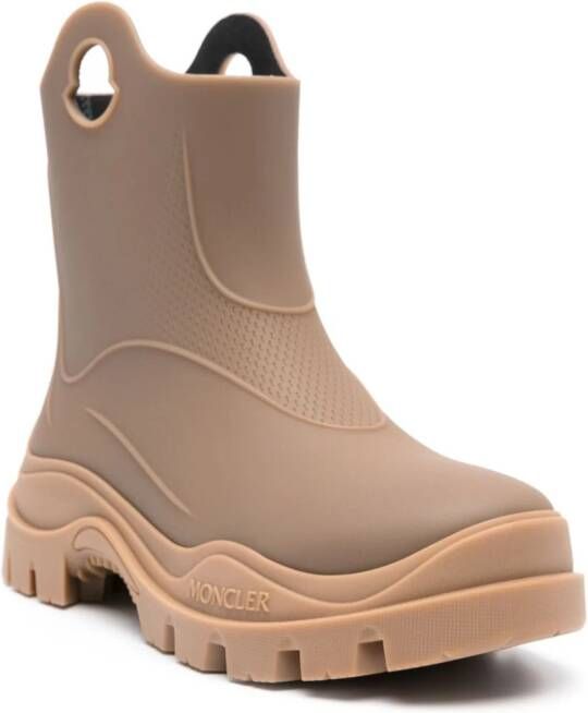 Moncler Misty chunky rain boots Brown