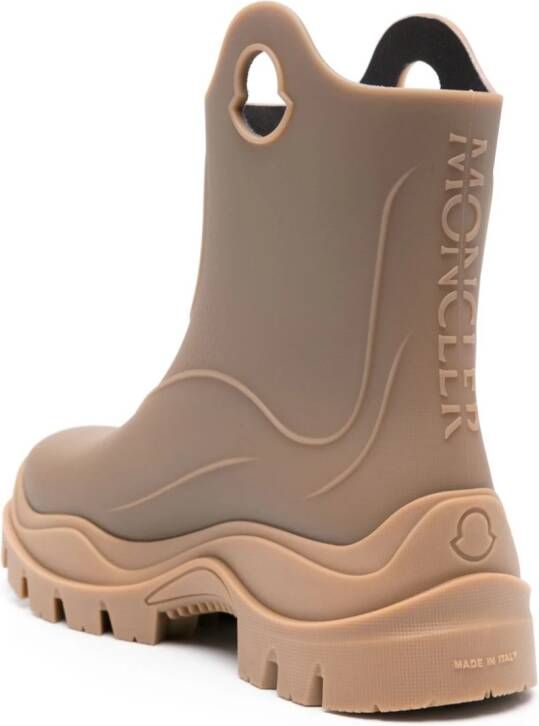 Moncler Misty chunky rain boots Brown