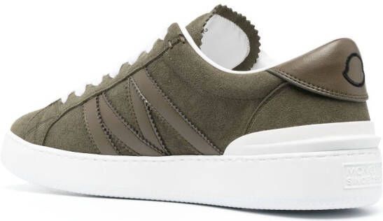 Moncler Monaco panelled sneakers Green